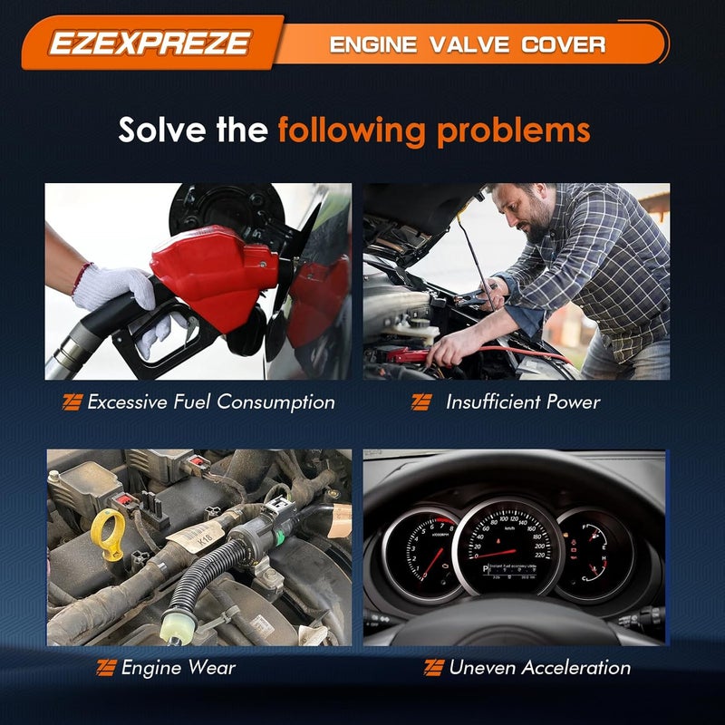 E EZEXPREZE Ezexpreze LS Gen 4 (IV) Valley Cover Plate Kit, Non AFM/DOD Block Off Plate, Compatible with 2007-2013 Chevy GMC Cadillac Silverado Sierra SUV, LS2 LS3 LS7 L92, 4.8L 5.3L 6.0L 6.2L, OE# 12598832 - Image 4